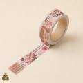 Banda washi decorativa 15 mm Flower Gallery - modele vintage Banda washi decorativa 15 mm Flower Gallery - modele vintage