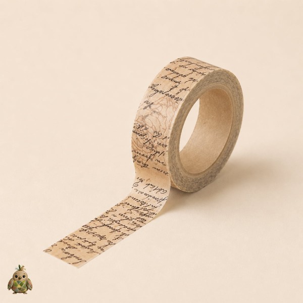 Banda washi decorativa 15 mm Flower Gallery - modele vintage Banda washi decorativa 15 mm Flower Gallery - modele vintage