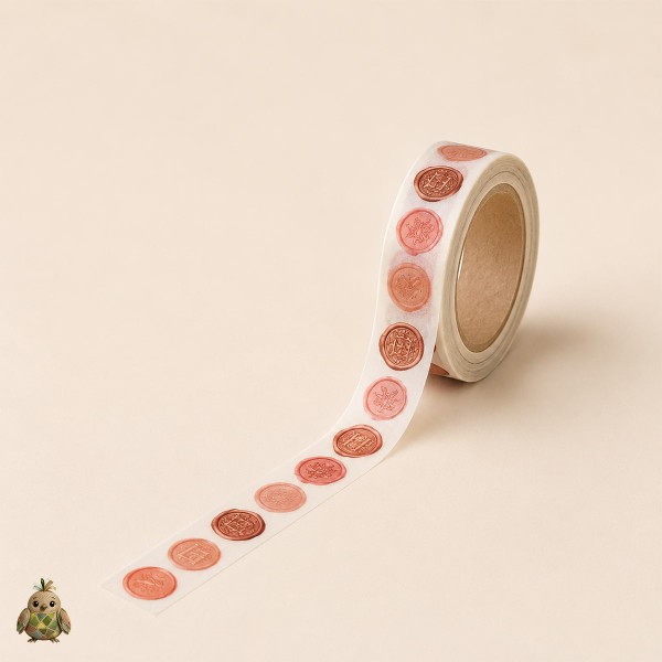 Banda washi decorativa 15 mm Flower Gallery - modele vintage Banda washi decorativa 15 mm Flower Gallery - modele vintage