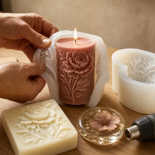 Matrite silicon 3D pentru lumanari, sapun si rasina
