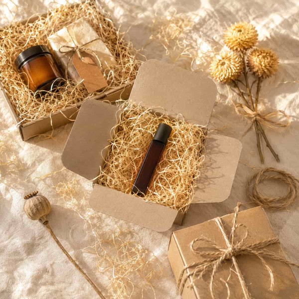 Lana de lemn naturala pentru umplutura ambalaje si decor, 500 g Lana de lemn naturala pentru umplutura ambalaje si decor, 500 g