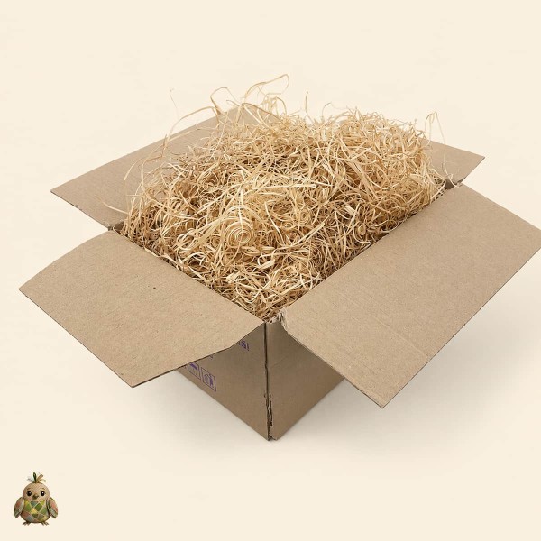 Lana de lemn naturala pentru umplutura ambalaje si decor, 500 g Lana de lemn naturala pentru umplutura ambalaje si decor, 500 g