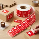 Autocolante fragile Handle With Care - rola expediere