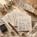 Carduri multumire botanice - set small business