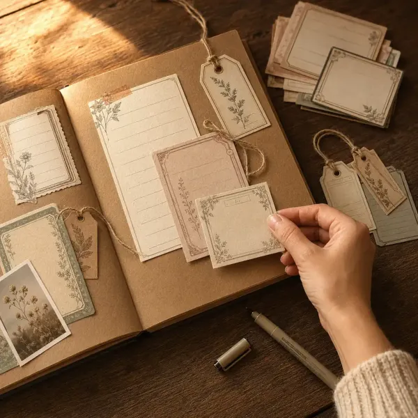 Vintage Journaling Cards and Tags Set Vintage Journaling Cards and Tags Set