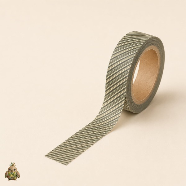 Banda washi decorativa 15 mm Botany Imprint - modele botanice Banda washi decorativa 15 mm Botany Imprint - modele botanice
