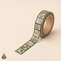 Banda washi decorativa 15 mm Botany Imprint - modele botanice Banda washi decorativa 15 mm Botany Imprint - modele botanice