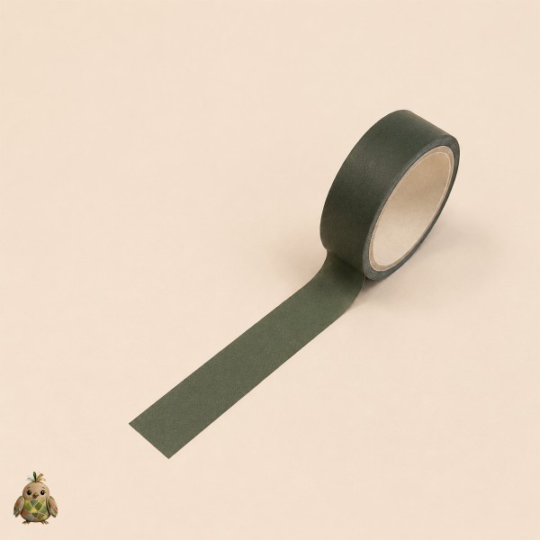 Banda washi decorativa 10 mm Botany Imprint - Verde Botanic si Buline Verzi Banda washi decorativa 10 mm Botany Imprint - Verde Botanic si Buline Verzi