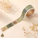 Banda washi decorativa 20 mm Botany Imprint - Tichete Vintage Banda washi decorativa 20 mm Botany Imprint - Tichete Vintage