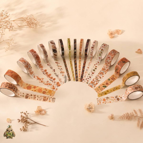 Set banda washi decorativa Four Seasons in the Field - Autumn, 18 role