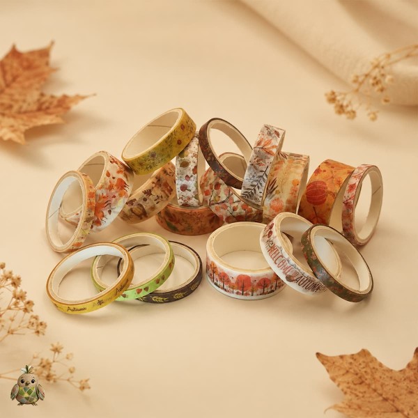 Set banda washi decorativa Four Seasons in the Field - Autumn, 18 role