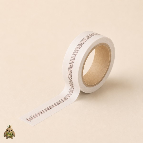 Banda washi decorativa 10 mm Flower Gallery - modele vintage