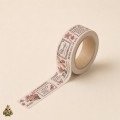 Banda washi decorativa 25 mm Flower Gallery - etichete si colaj floral