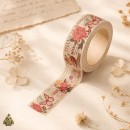 Banda washi decorativa 30 mm Flower Gallery - Colaj Floral Romantic Banda washi decorativa 30 mm Flower Gallery - Colaj Floral Romantic