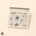 Carte cu stickere Blossom Season Green Vine Floral Language – flori verzi, PET si washi, aprox. 120 bucati Carte cu stickere Blossom Season Green Vine Floral Language – flori verzi, PET si washi, aprox. 120 bucati