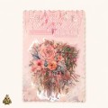 Set stickere PET Catching Dreams – flori roz si accente dreamcatcher, 10 bucati Set stickere PET Catching Dreams – flori roz si accente dreamcatcher, 10 bucati
