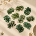 Set stickere PET Gold-Plated Flower Dawn Green Flower – flori verzi cu detalii aurii, 20 bucati Set stickere PET Gold-Plated Flower Dawn Green Flower – flori verzi cu detalii aurii, 20 bucati