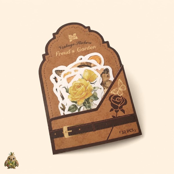 Stickere vintage pentru journaling "Freud's Garden", Autumn's Blessing – 32 autocolante botanice decupate Stickere vintage pentru journaling "Freud's Garden", Autumn's Blessing – 32 autocolante botanice decupate