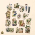Stickere vintage pentru journaling "Freud's Garden", Spring's Appointment – 16 autocolante botanice decupate