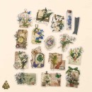 Stickere vintage pentru journaling "Freud's Garden", Spring's Appointment – 16 autocolante botanice decupate