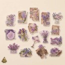 Stickere vintage pentru journaling "Freud's Garden", Whisper of the Night – 16 autocolante botanice decupate