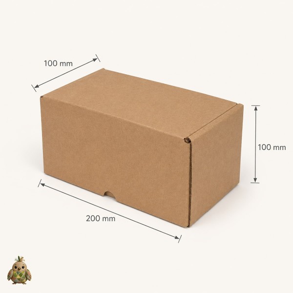 Cutie kraft autoformare din carton ondulat – 200 x 100 x 100 mm Cutie kraft autoformare din carton ondulat – 200 x 100 x 100 mm