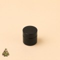 Borcan din sticla ambra 10 ml cu capac negru si disc de protectie