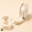 Panglica textila Ivory, amestec bumbac, 10 mm x 15 m