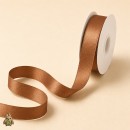 Panglica textila Mocca, amestec bumbac, 10 mm x 15 m