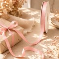 Panglica textila Powder Pink, amestec bumbac, 10 mm x 15 m Panglica textila Powder Pink, amestec bumbac, 10 mm x 15 m