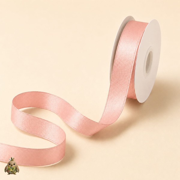 Panglica textila Powder Pink, amestec bumbac, 10 mm x 15 m Panglica textila Powder Pink, amestec bumbac, 10 mm x 15 m