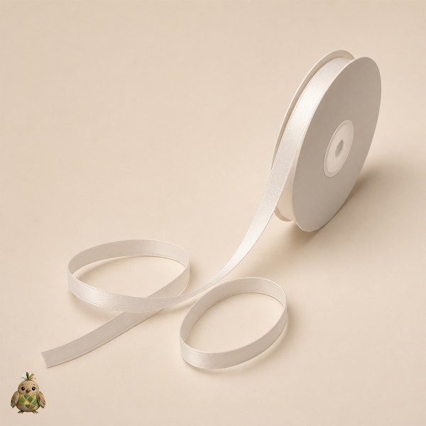Panglica textila White, amestec bumbac, 10 mm x 15 m Panglica textila White, amestec bumbac, 10 mm x 15 m