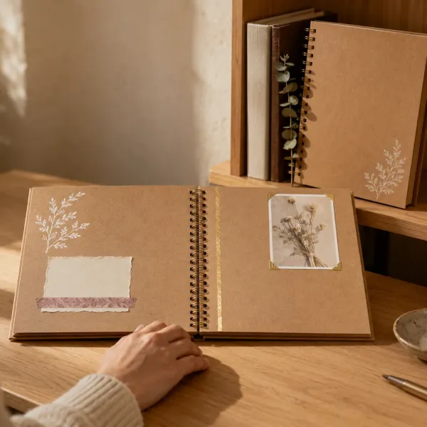 Album scrapbooking din hartie kraft Album scrapbooking din hartie kraft