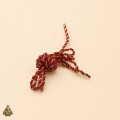 Snur decorativ rasucit rosu si auriu, 2 m Snur decorativ rasucit rosu si auriu, 2 m