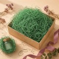 Lana de lemn colorata verde pentru umplutura si decor, 100 g
